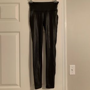 Spanx size small faux leather leaggings